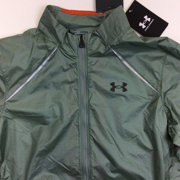 Under Armour Women's UA Impasse Run 2.0 Jacket 1360733 Small Green New - Picture 4 of 8